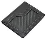 StarHide Men's Real Leather & Carbon Fiber Slim Wallet Comes With A Gift Box - 1175