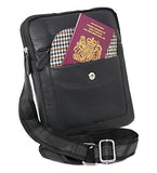 STARHIDE Mens Womens Soft Genuine Leather Travel Messenger Bag for Ipad Tablet 505 - Starhide