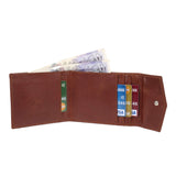 Mens RFID Blocking Genuine Leather Envelope Style Wallet with External ID Pocket 750 TAN - StarHide