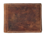 Starhide Brown Distressed Hunter Leather Wallet