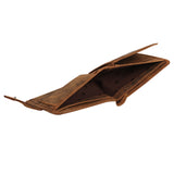 STARHIDE Men's Designer Wallet RFID Blocking Distressed Hunter Vintage Leather Coin Pocket Purse Gift Boxed - 1065 (Brown)