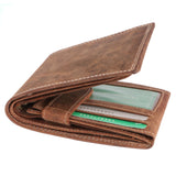 Starhide Brown Distressed Hunter Leather Wallet
