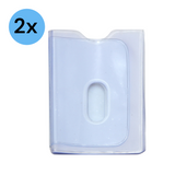 2x Replacement Plastic 20 Credit Card Portrait Insert Album with Thumb Hole