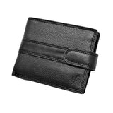 StarHide Mens RFID Safe Blocking Leather Passcase Wallet Black With Coin Pocket Gift Boxed 1120