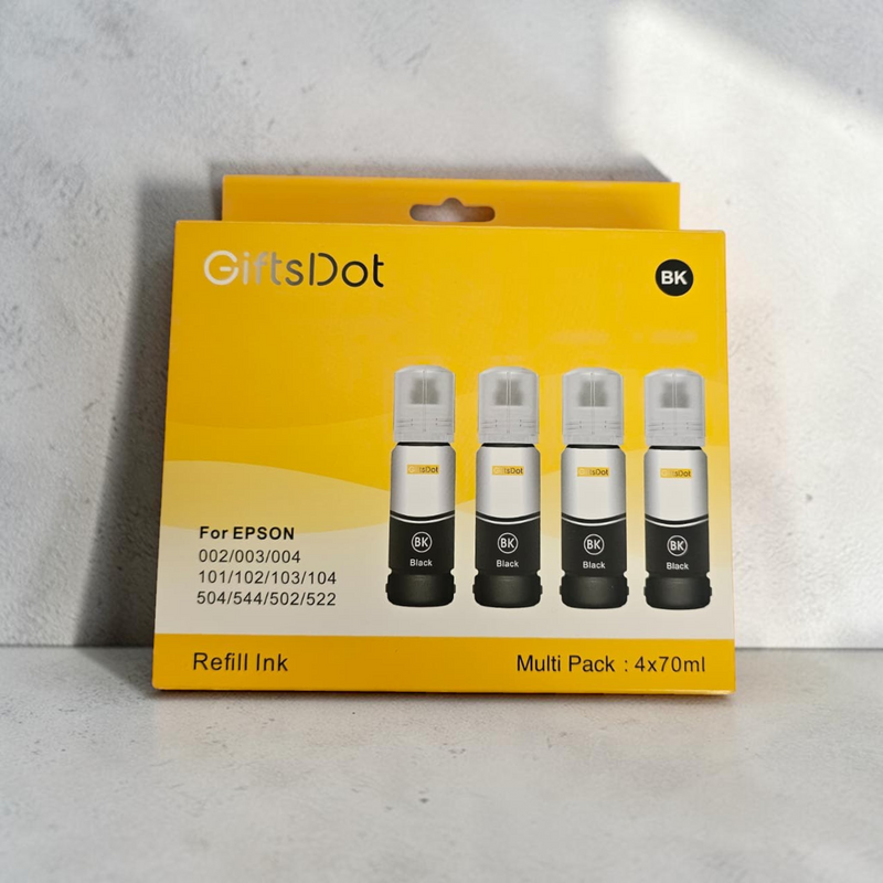 EcoTank Printer Ink Refill Bottles Compatible with Epson 002 003 004 101 104