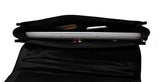 STARHIDE 15.5" Laptop Genuine VT Leather Top Handle Shoulder Messenger Travel Bag Adjustable Strap 525 Black - Starhide