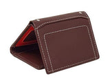 STARHIDE Mens Slim Genuine Leather Trifold Wallet with ID Holder Gift Boxed 810 Brown - StarHide