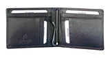 STARHIDE Mens Genuine Leather Slim Bifold Money Clip Cardholder Wallet 820 - Starhide