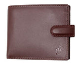 STARHIDE Mens RFID Blocking Real Leather Slim Wallet 1100 Brown