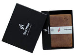 STARHIDE Mens RFID Blocking Distressed Hunter Leather Notecase Wallet Coins And Id Card Holder Gift Boxed 1060 Brown - Starhide