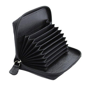 STARHIDE Womens Small Leather Fan Concertina Palm Credit Card Holder 1234 - Starhide