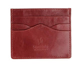 STARHIDE Mens Front Pocket VT Leather Minimalist Credit Card Holder 1215 Brown