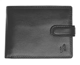 STARHIDE Mens RFID Blocking Genuine Leather Twin ID Card and Coin Pocket Wallet 1213 - Starhide