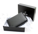 Starhide Women RFID Safe Protector Zip Around Genuine Leather Wallet with Coin Pocket Gift Box 5550 - Starhide