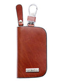 StarHide Leather Hanging Keychain Holder Zipper Pouch Wallet - Starhide