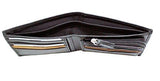 STARHIDE Mens RFID Blocking Soft Nappa Leather Zip Coin Pocket Bifold Wallet 110 - Starhide