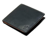 Starhide Mens Leather RFID Blocking Trifold Passcase Wallet Black Tan 1190 - Starhide