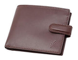 STARHIDE Mens RFID Blocking Real Leather Slim Wallet 1100 Brown - Starhide