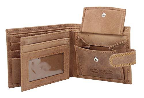 Brown Leather Wallet For Men with Data Protection | STARHIDE UK