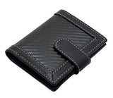 STARHIDE Mens Carbon Fiber with Real Leather Credit Card Holder Case 1185