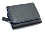 STARHIDE Ladies RFID Blocking Compact Genuine Leather Small Wallet With Zip Around Coin Pouch On The Side 5555 - Starhide