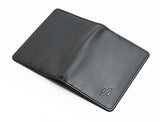 STARHIDE Mens Front Pocket RFID Blocking Minimalist Slim Leather Credit Cardholder Case 120 Black Blue - Starhide