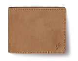 STARHIDE Mens Genuine Distressed Hunter Leather RFID Blocking Wallet 1140 Brown - Starhide