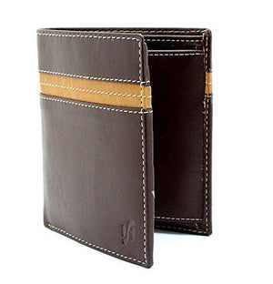 STARHIDE Mens Genuine Leather Large Capacity Travel Cardholder Wallet 1130 Brown Tan - Starhide