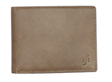 StarHide Men's Gents Brown Smooth Leather Wallet With A Secure Zipped Coin Pocket & ID Window Gift Boxed - 1140