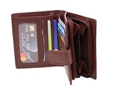 STARHIDE Mens RFID Blocking Soft Real Leather Wallet With Zip Around Coin Pouch 1080 - Starhide