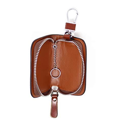 StarHide Leather Hanging Keychain Holder Zipper Pouch Wallet - Starhide