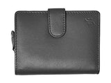 STARHIDE Ladies Genuine Leather Clutch Wallet with Side Zipped Coin Pouch 5525