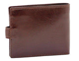 STARHIDE Mens RFID Blocking VT Leather Bifold Zip Coin Pocket Wallet 840 Brown - StarHide