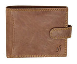 STARHIDE Men's Designer Wallet RFID Blocking Distressed Hunter Vintage Leather Coin Pocket Purse Gift Boxed - 1065 (Brown)