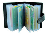 STARHIDE Soft Genuine Leather Compact Credit Debit Card Holder Case with Removable Plastic Sleeves 210 - Starhide