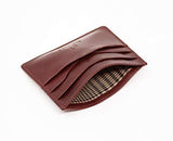 STARHIDE Mens Front Pocket VT Leather Minimalist Credit Card Holder 1215 Brown - Starhide
