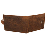 StarHide Mens RFID Protected Disressed Hunter Leather Wallet 1100 (Brown) - StarHide