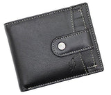 STARHIDE Mens RFID Blocking Genuine Leather Wallet with Removable Minimalist Slim Card Holder 1125