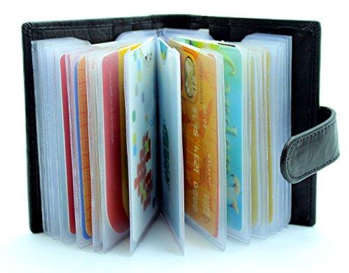 card wallet with plastic sleeves Premium Leather Card Holder, Top Grain Leather Small Card Case Wallet – StarHide