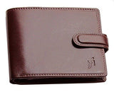 STARHIDE Gents RFID Blocking Smooth Genuine VT Leather Wallet With Coin Pocket and Id Window 1212 (Brown)