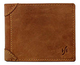 STARHIDE Mens RFID Blocking Genuine Distressed Hunter Leather Trifold Wallet 1145 - Starhide
