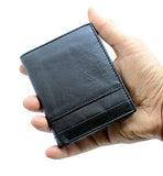 STARHIDE Mens Ultra Slim Real Leather Credit Card Holder Note Case Wallet NA14 - Starhide