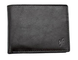STARHIDE Mens RFID Blocking Soft Nappa Leather Zip Coin Pocket Bifold Wallet 110