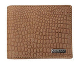 STARHIDE Mens RFID Blocking Embossed Croco Genuine Distressed Hunter Leather Wallet 1200