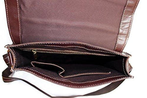 STARHIDE Women Genuine Leather Travel Messenger Cross Body Shoulder Bag 520 Dark Brown - Starhide