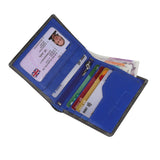 Mens RFID Blocking Soft Minimalist Bifold Wallet 1155 (Grey Blue) - StarHide