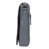 STARHIDE Ladies Soft Premium Leather Shoulder/Cross Body Bag with Front Flip Opening 570 (Grey/Black) - StarHide