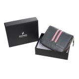 STARHIDE Clutch Wallet for Women Genuine Leather RFID Blocking Cardholder 5600 Grey/Pink - StarHide