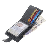 Mens RFID Blocking Tap and Go Wallets Genuine Leather Notecase Wallet Coins and Id Card Holder 730 (Grey) - StarHide