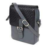 STARHIDE Ladies Soft Premium Leather Shoulder/Cross Body Bag with Front Pocket and Buckle Feature 565 Grey - StarHide